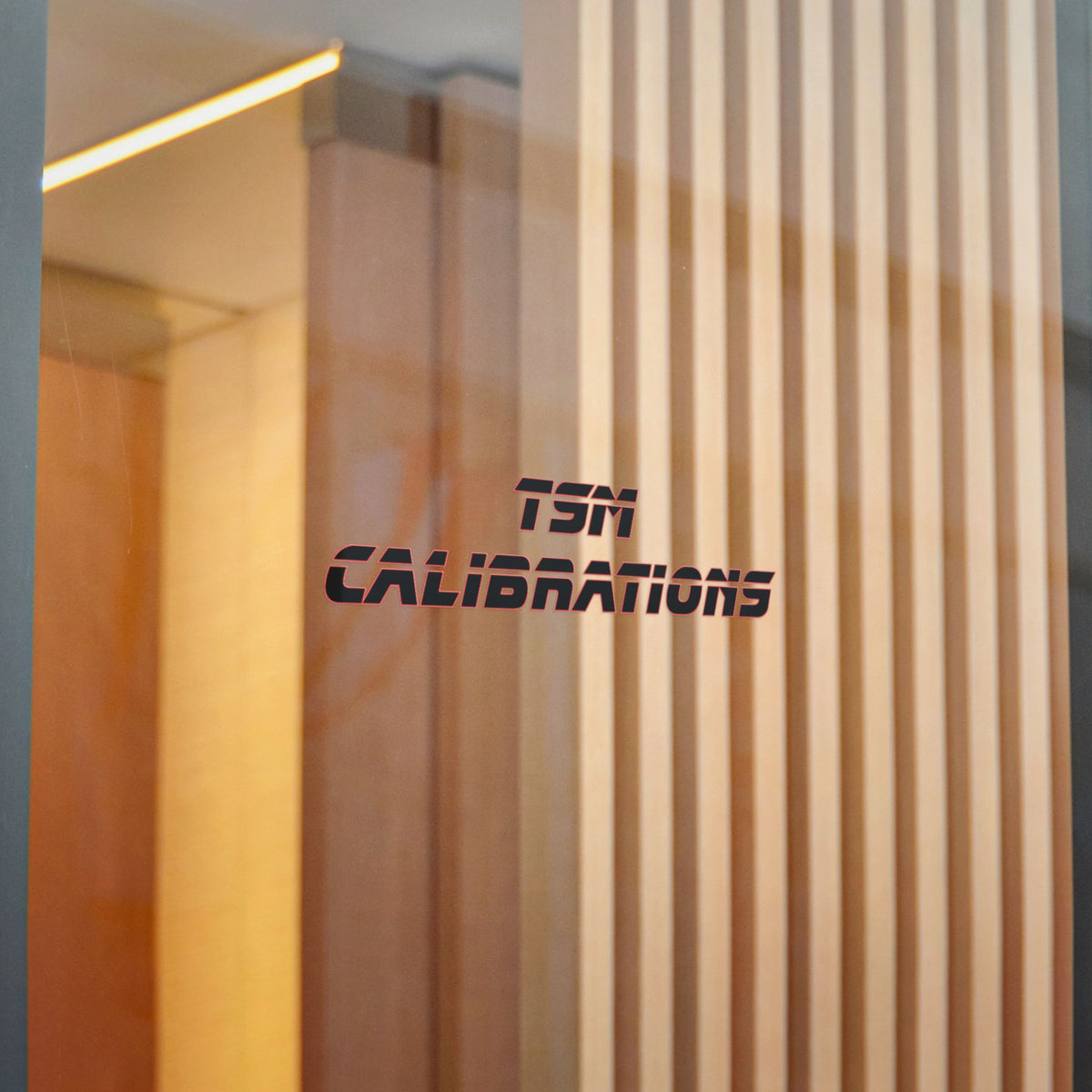 TSM Calibrations Die-Cut Sticker — Bold Industrial Logo Decal