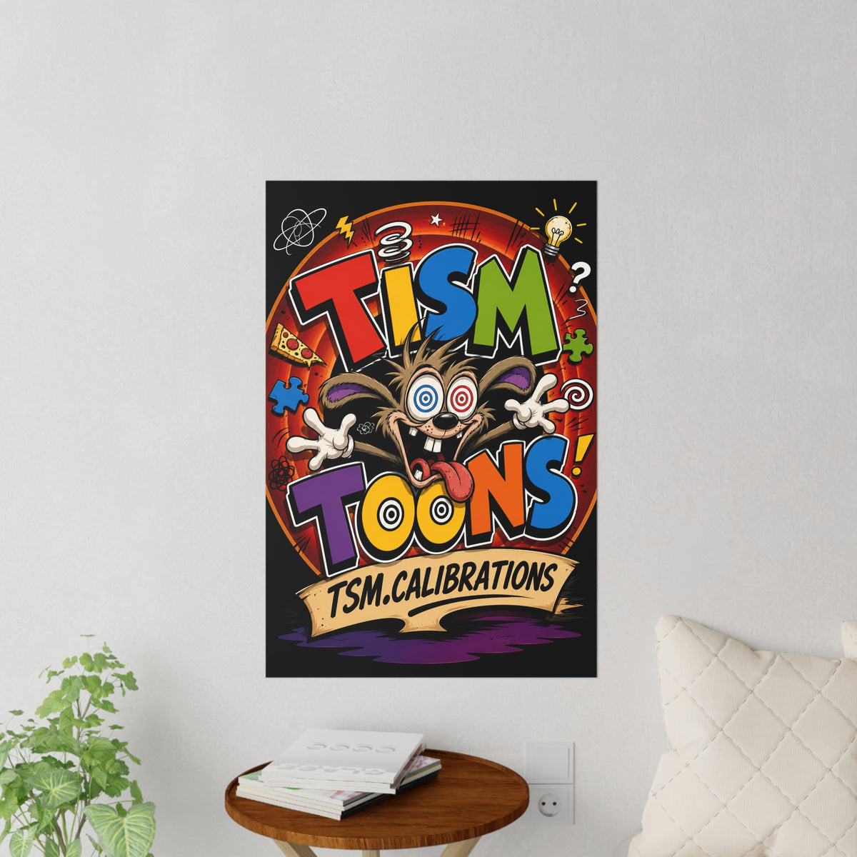 Tism' Toons Wall Decal — Colorful TSM.Calibrations Kids Room Poster Sticker