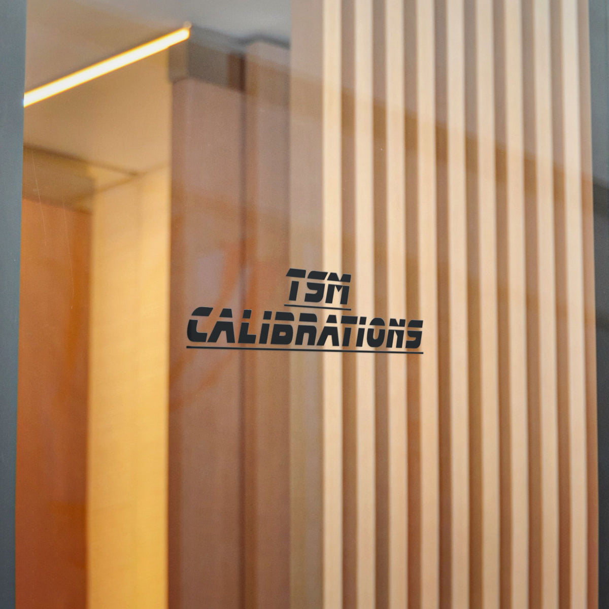 TSM Calibrations Die-Cut Sticker — Bold Industrial Logo Decal
