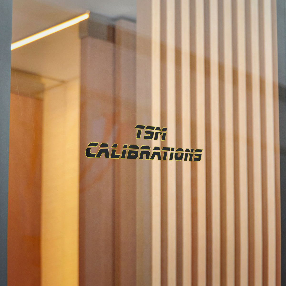 TSM Calibrations Die-Cut Sticker — Bold Industrial Logo Decal
