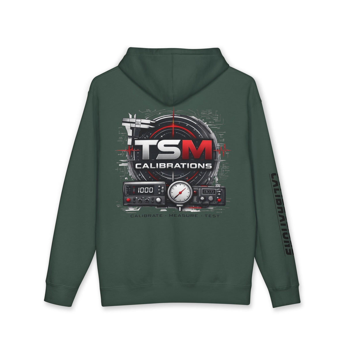 TSM Calibrations Hoodie — Technical Instrument Calibration Hooded Sweatshirt