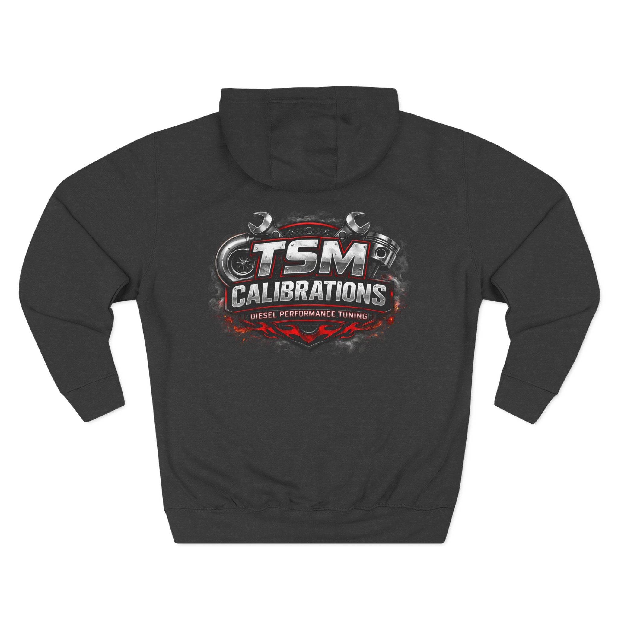 TSM Calibrations Fleece Hoodie — Three-Panel Tech Pullover