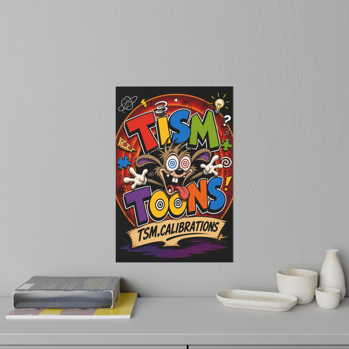 Tism' Toons Wall Decal — Colorful TSM.Calibrations Kids Room Poster Sticker