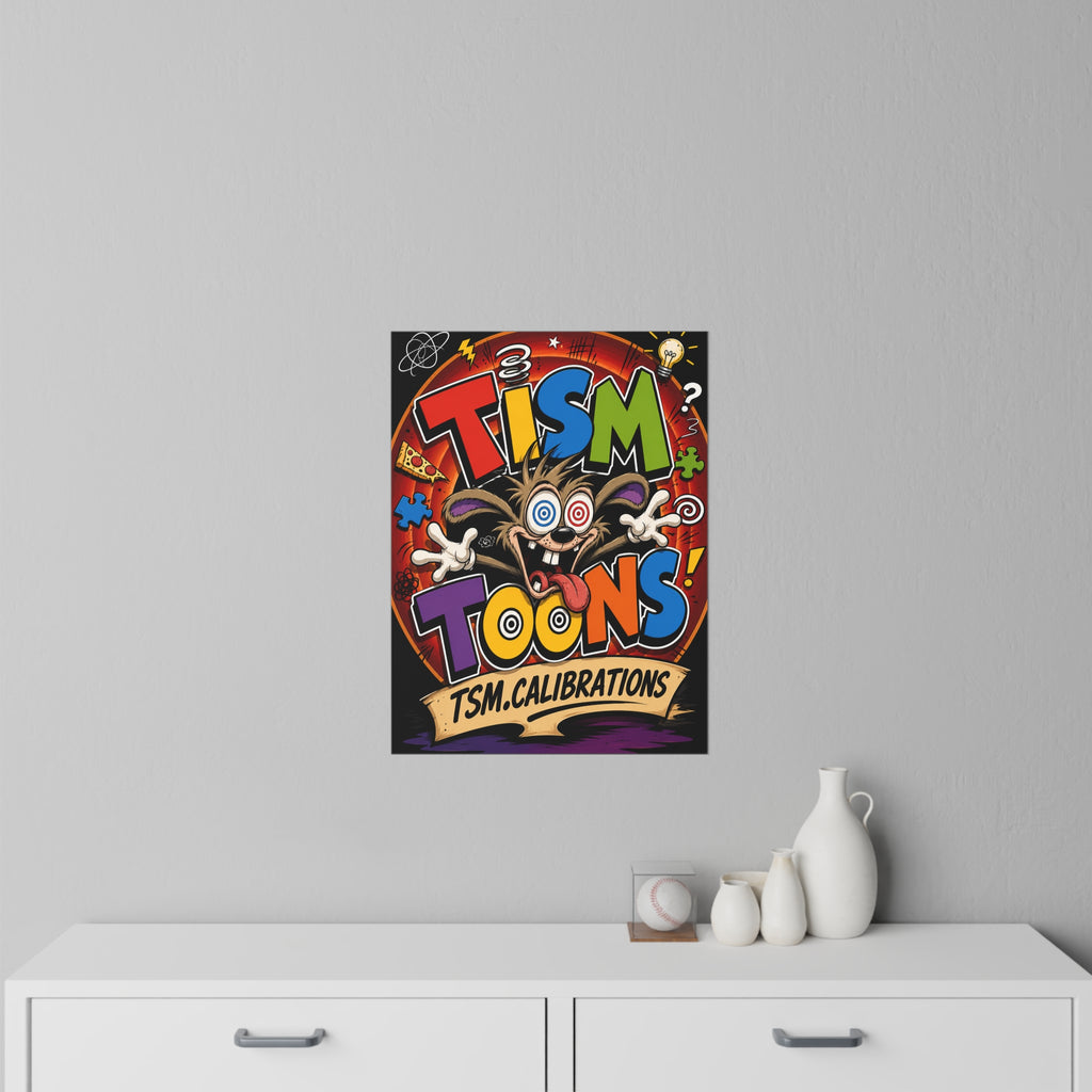 Tism' Toons Wall Decal — Colorful TSM.Calibrations Kids Room Poster Sticker