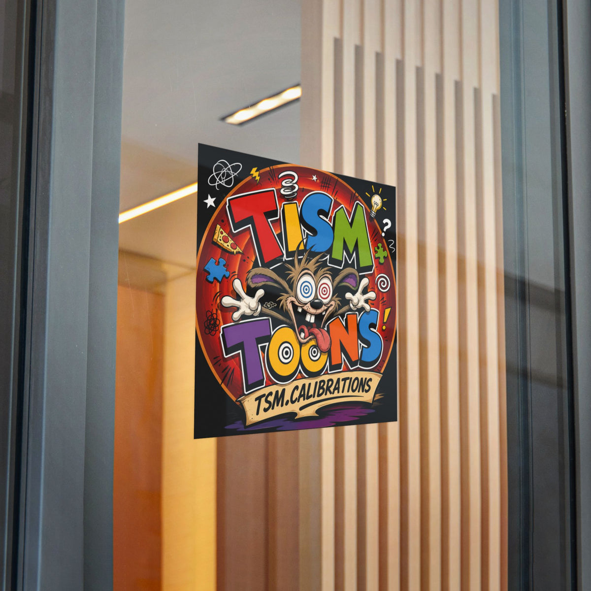 Tism Toond Die-Cut Sticker — "TISM Toons" Colorful Decal