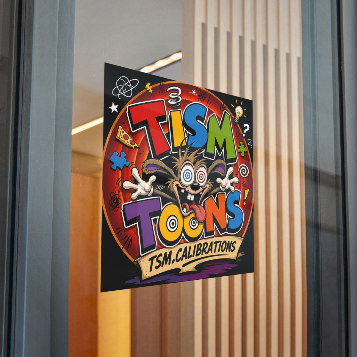 Tism Toond Die-Cut Sticker — "TISM Toons" Colorful Decal