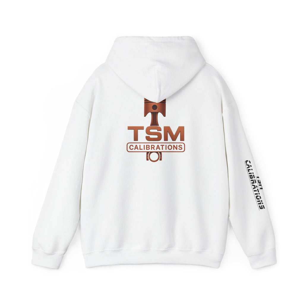 TSM Calibrations Logo Hoodie — Branded Technical Workshop Sweatshirt