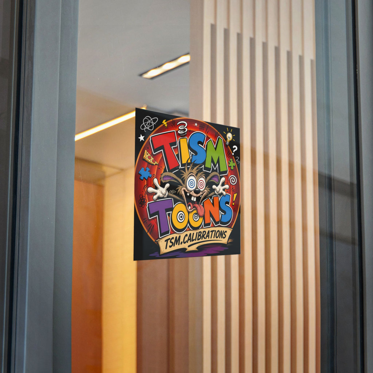 Tism Toond Die-Cut Sticker — "TISM Toons" Colorful Decal