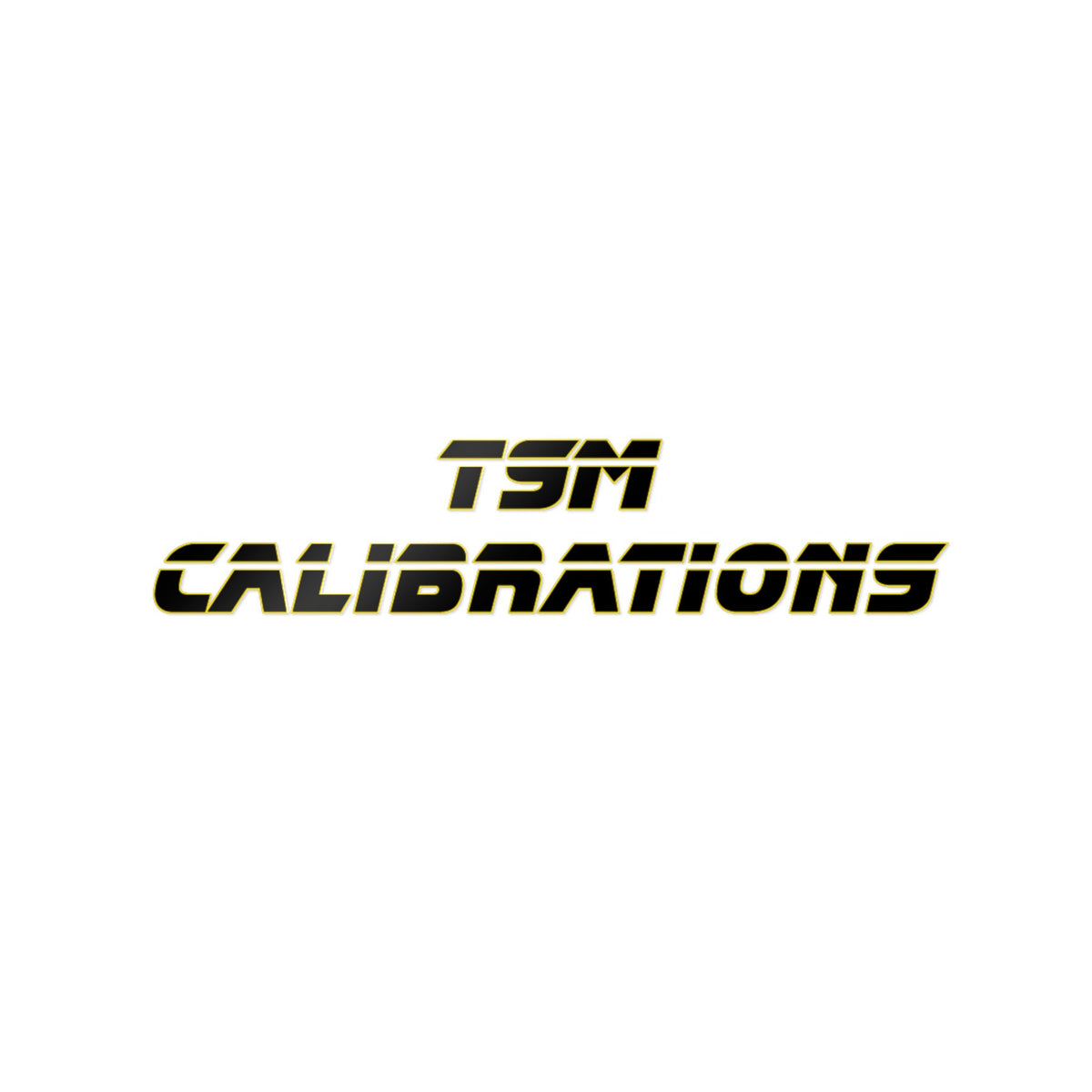 TSM Calibrations Die-Cut Sticker — Bold Industrial Logo Decal