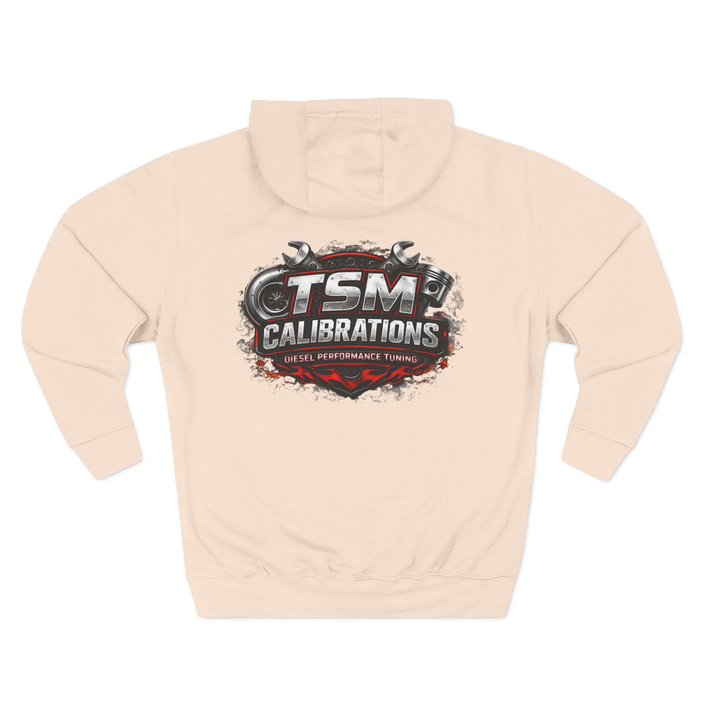 TSM Calibrations Fleece Hoodie — Three-Panel Tech Pullover
