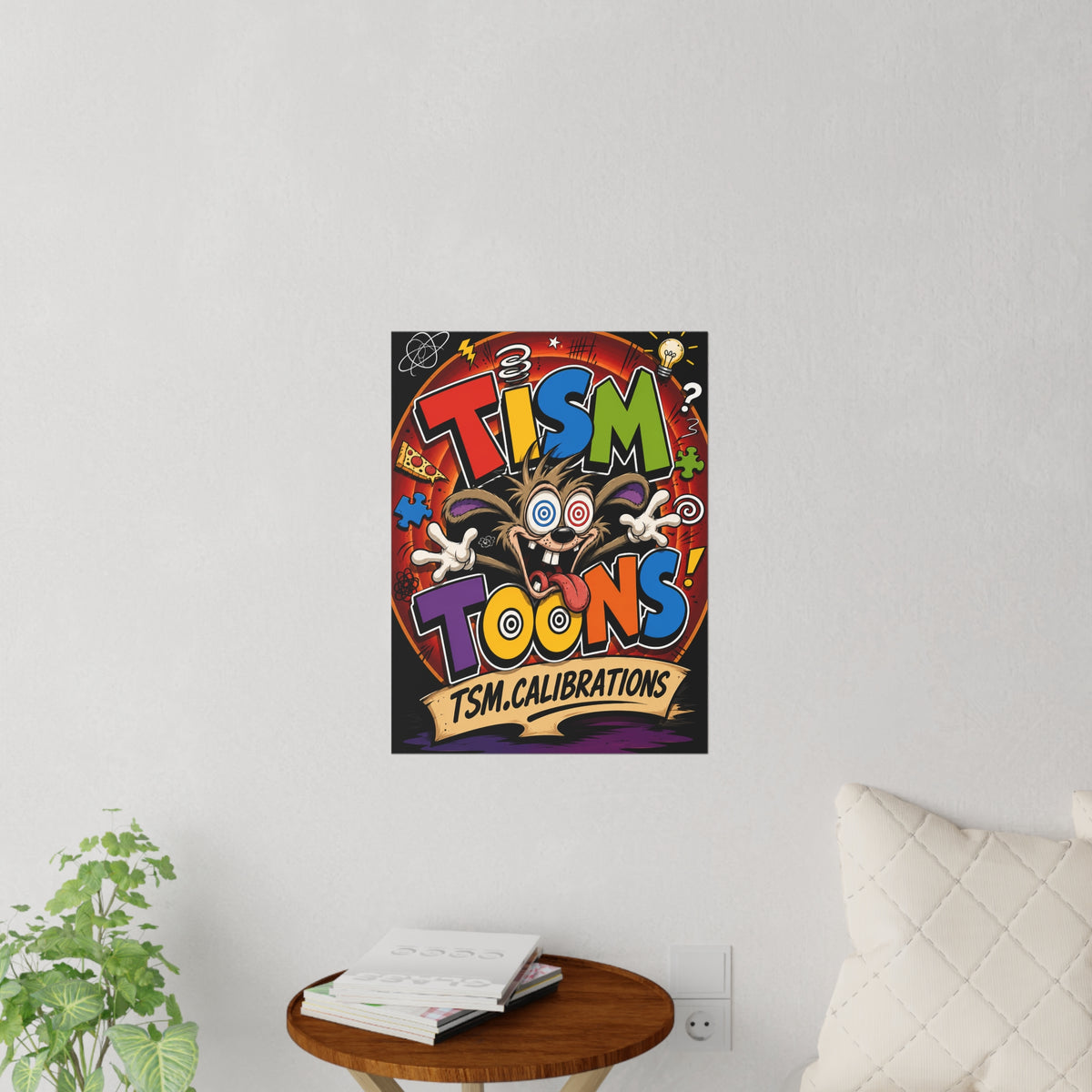 Tism' Toons Wall Decal — Colorful TSM.Calibrations Kids Room Poster Sticker