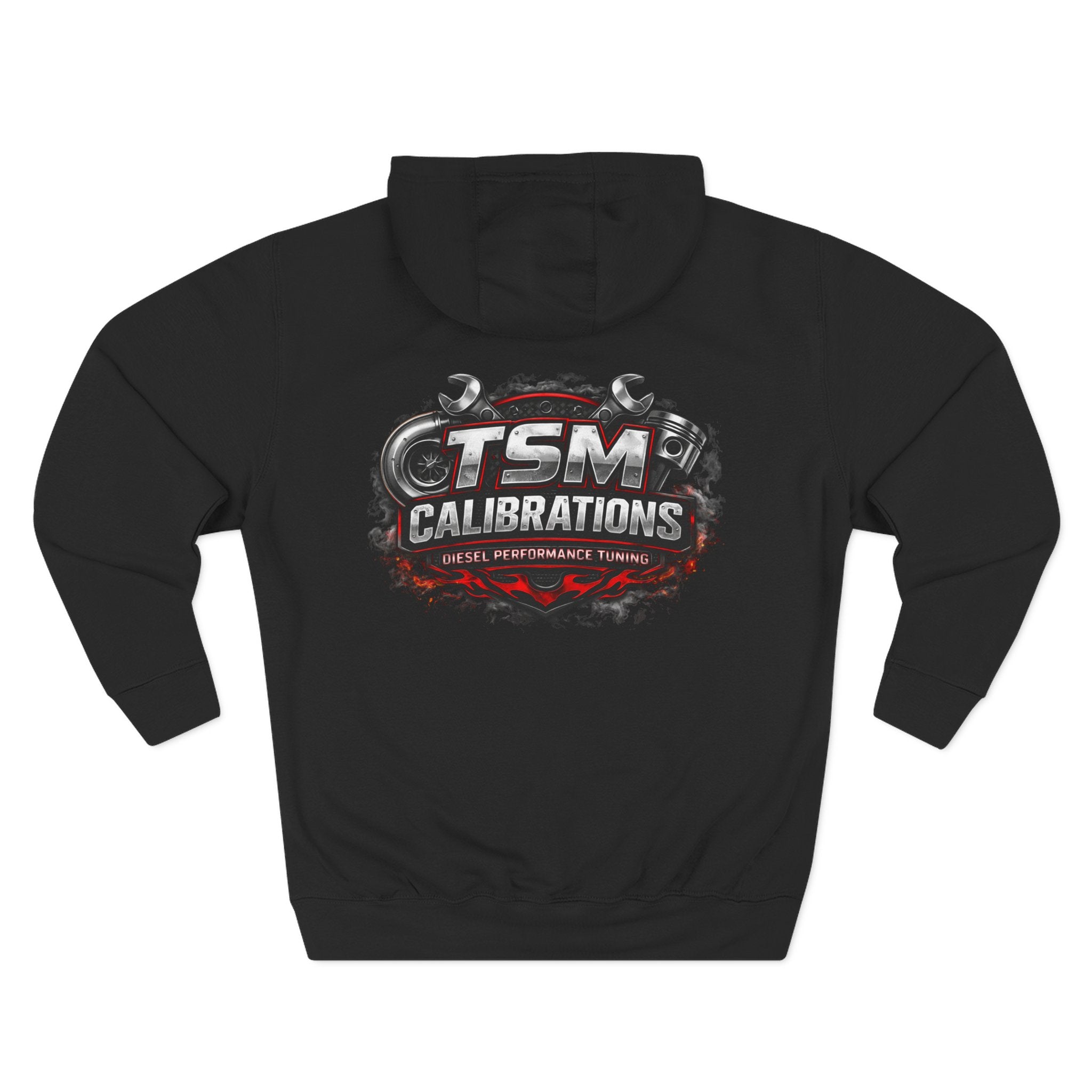 TSM Calibrations Fleece Hoodie — Three-Panel Tech Pullover