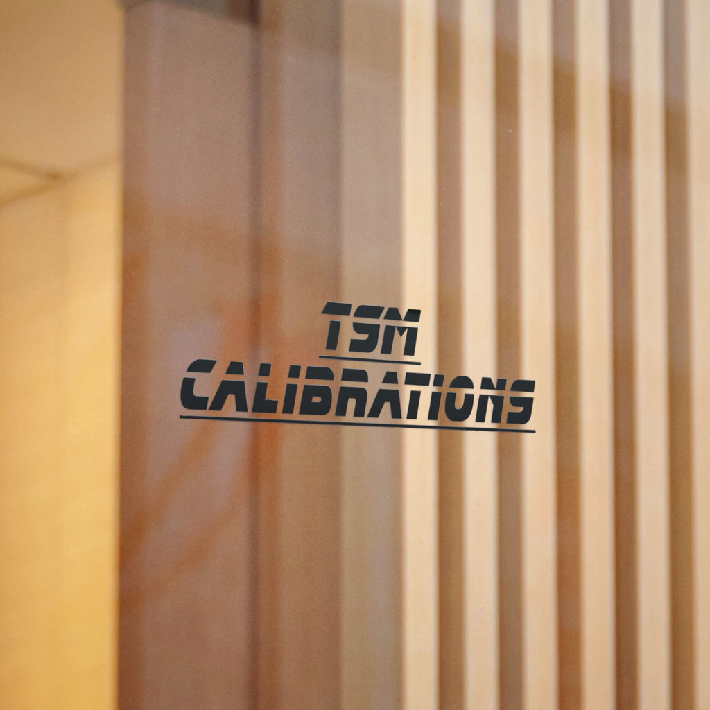 TSM Calibrations Die-Cut Sticker — Bold Industrial Logo Decal