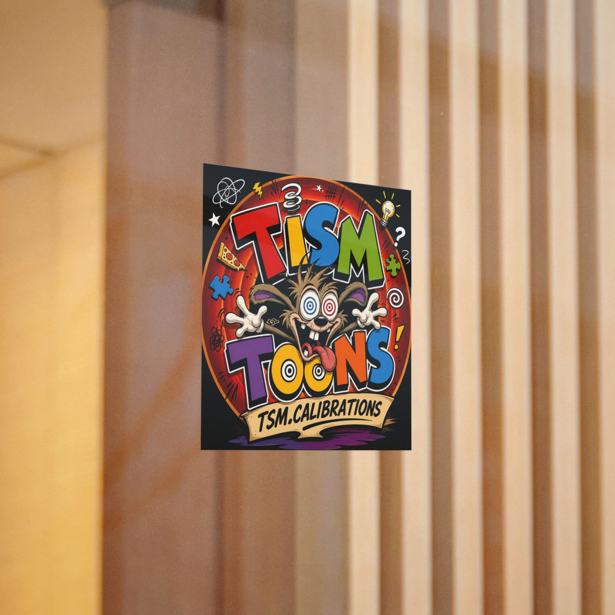 Tism Toond Die-Cut Sticker — "TISM Toons" Colorful Decal