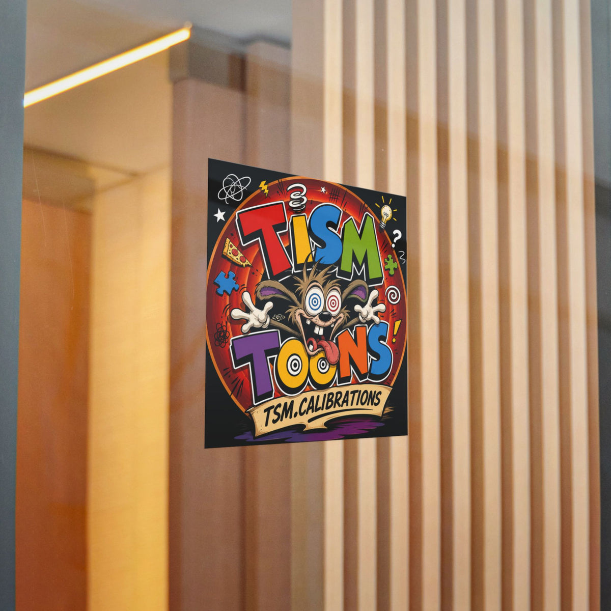 Tism Toond Die-Cut Sticker — "TISM Toons" Colorful Decal