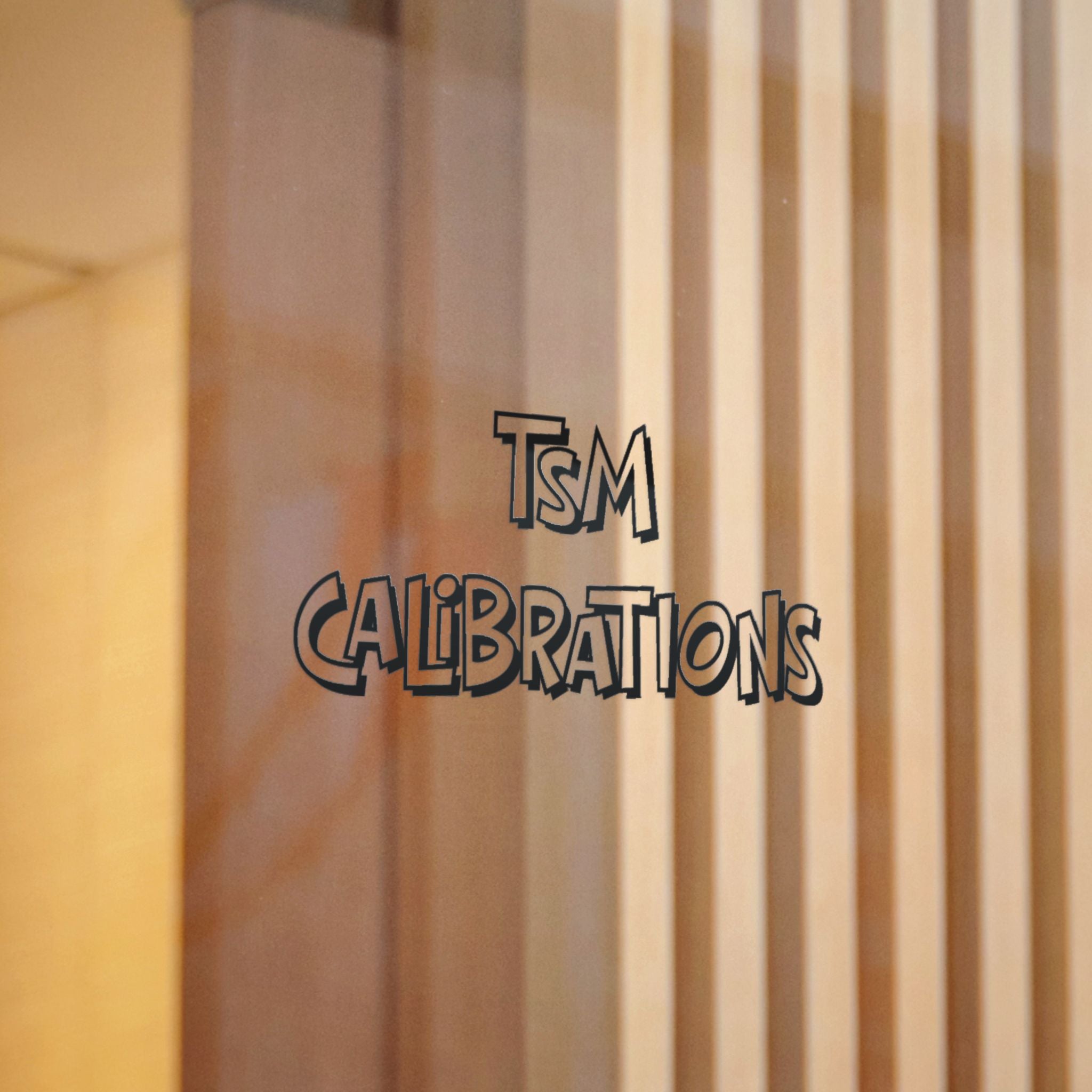 TSM Calibrations Die-Cut Sticker — Retro Bold Logo Sticker (DTF)