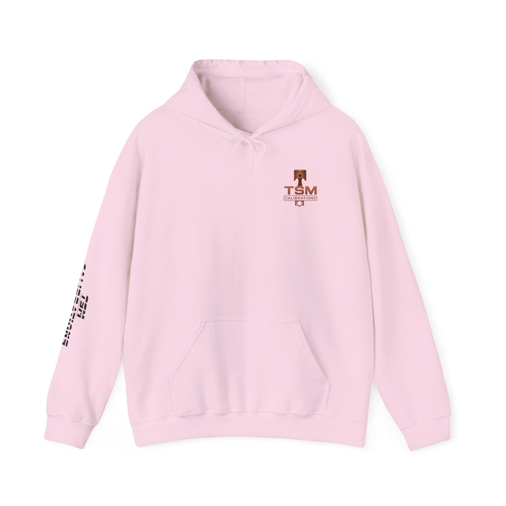 TSM Calibrations Logo Hoodie — Branded Technical Workshop Sweatshirt