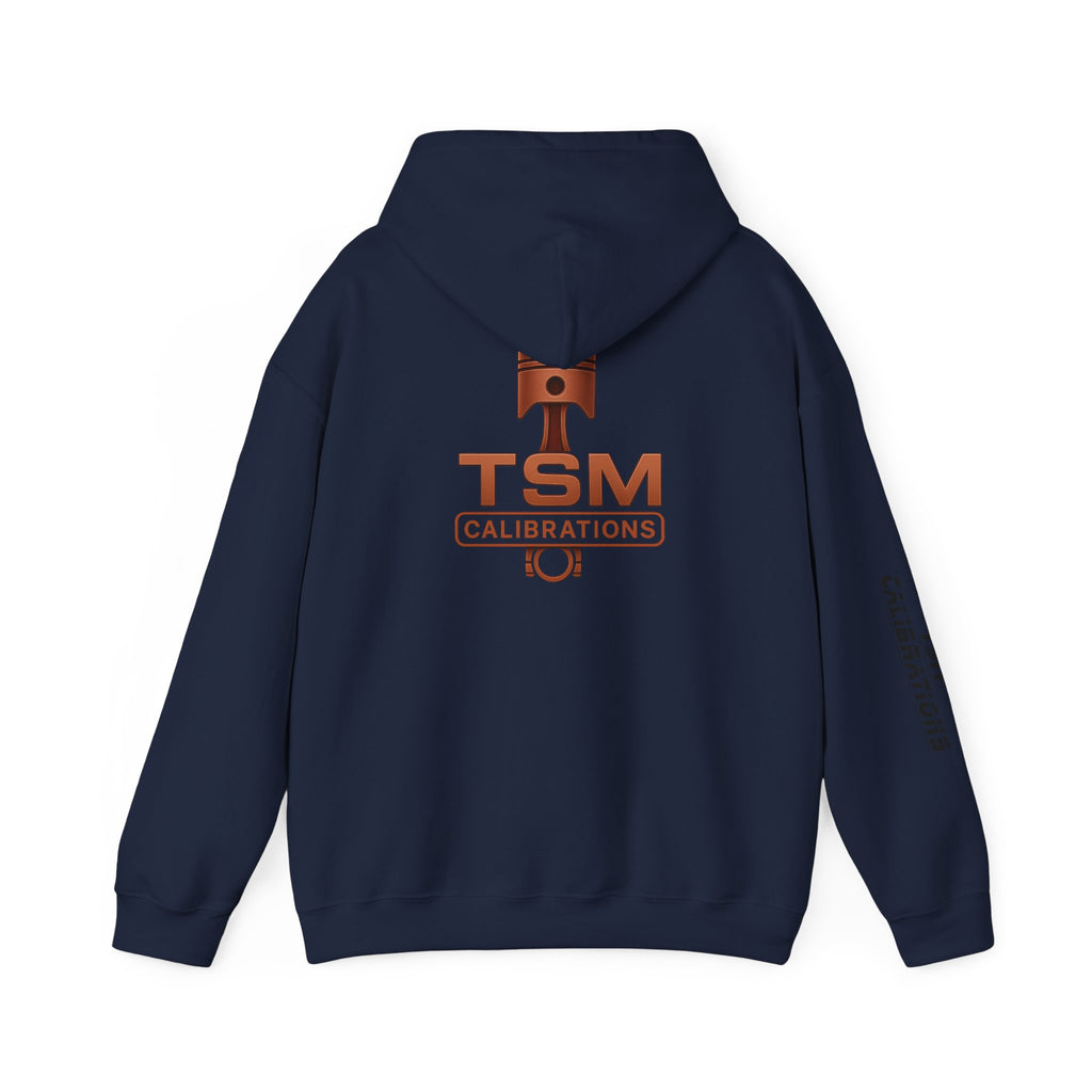 TSM Calibrations Logo Hoodie — Branded Technical Workshop Sweatshirt