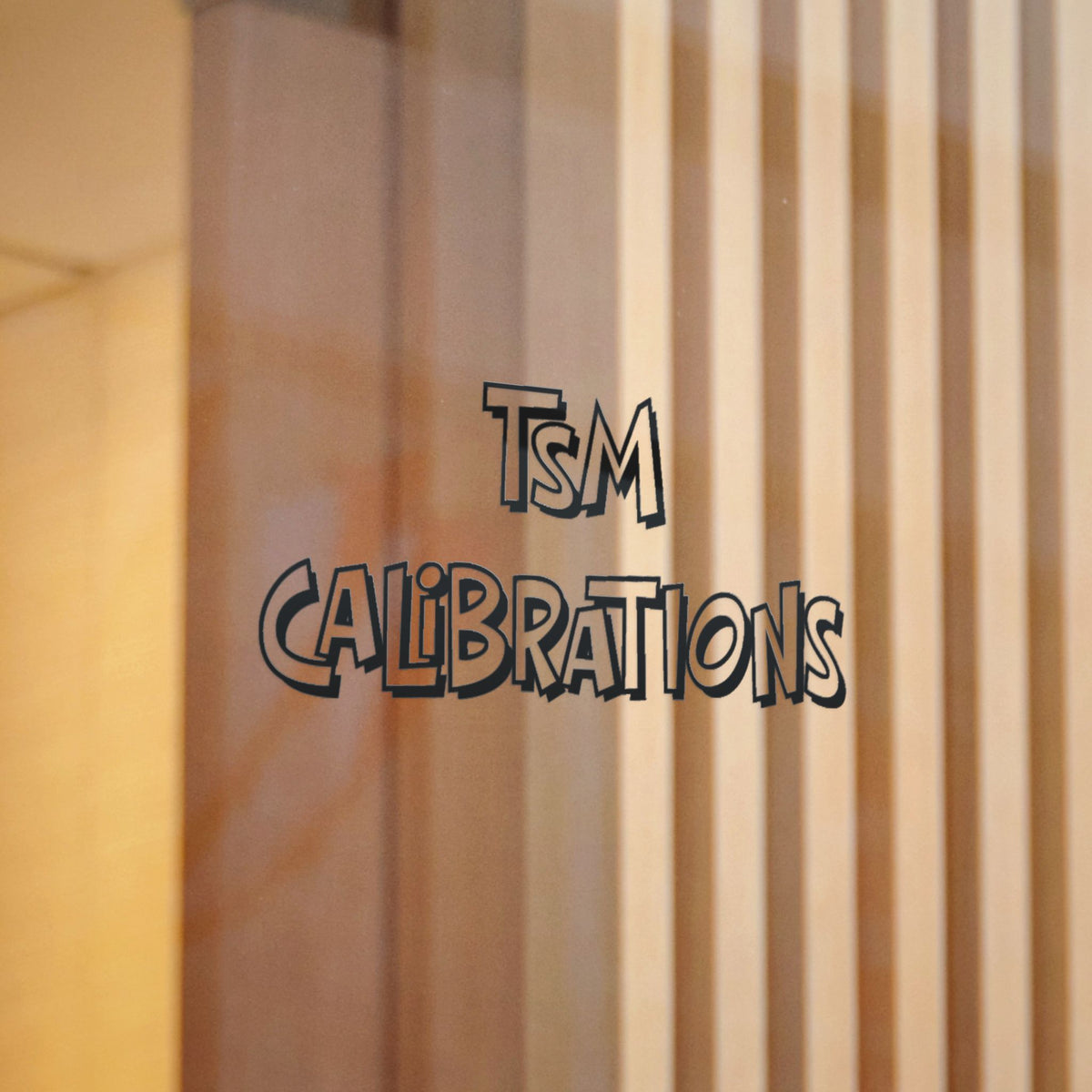 TSM Calibrations Die-Cut Sticker — Retro Bold Logo Sticker (DTF)