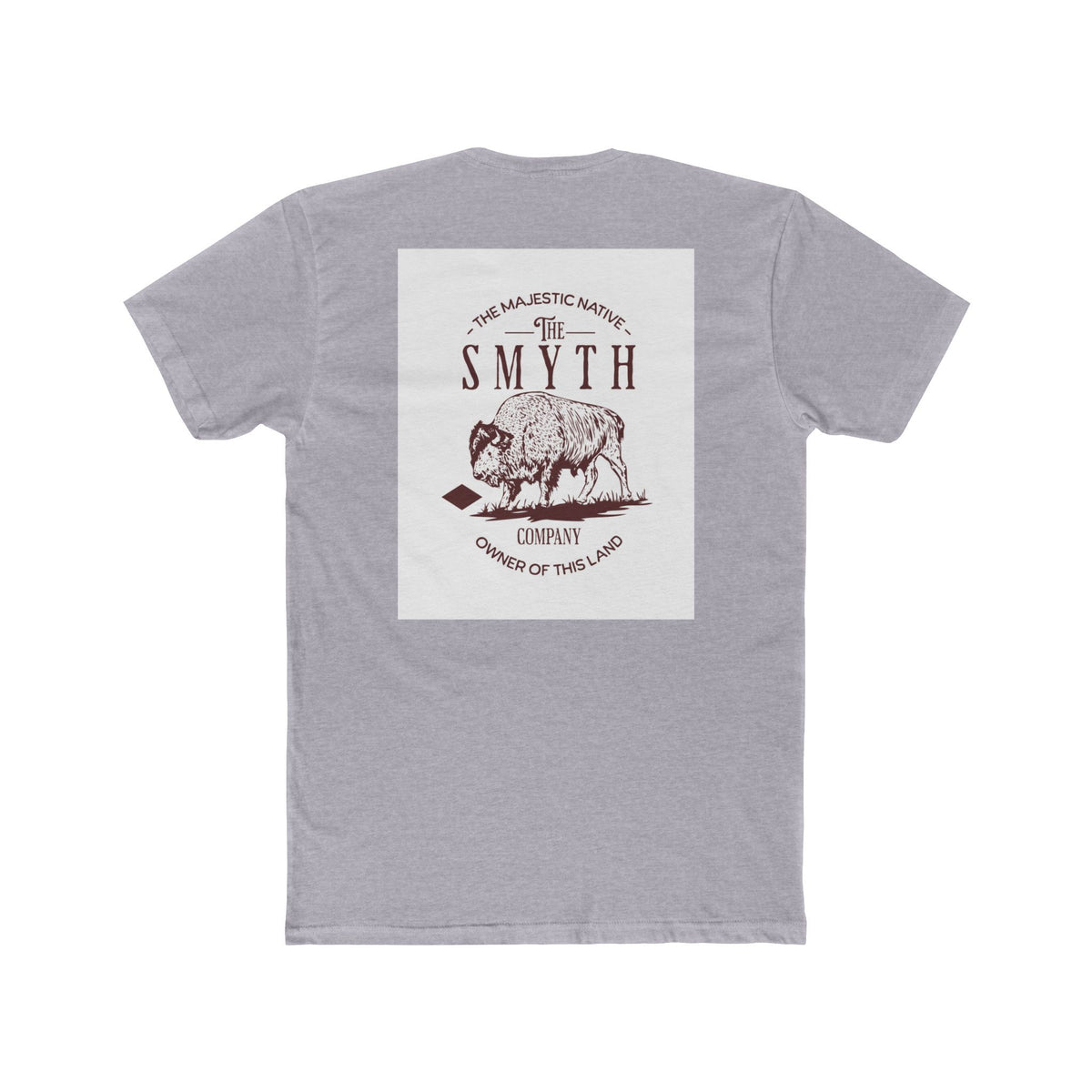 Unisex Cotton Crew Tee - The Majestic Nature Buffalo Design