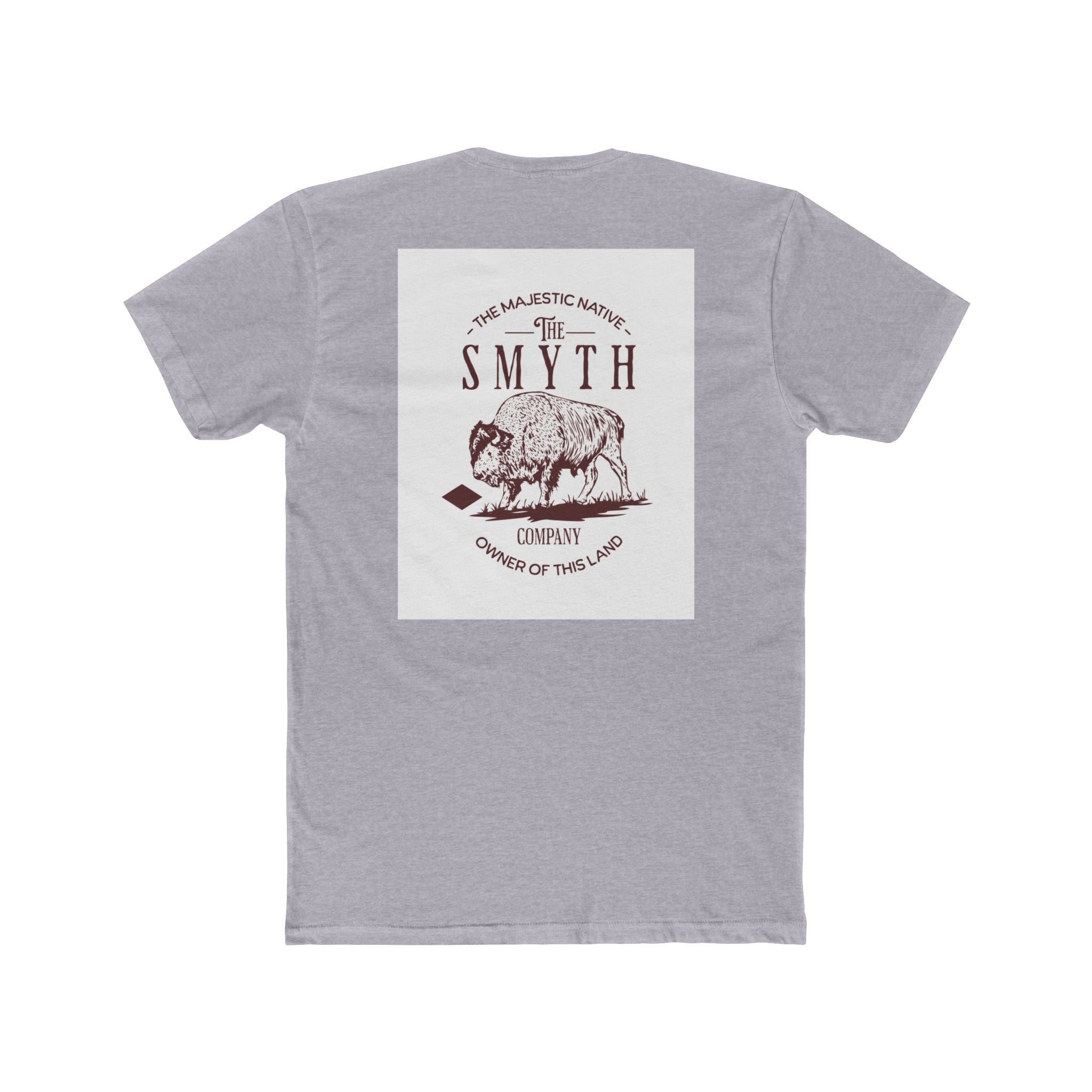 Unisex Cotton Crew Tee - The Majestic Nature Buffalo Design