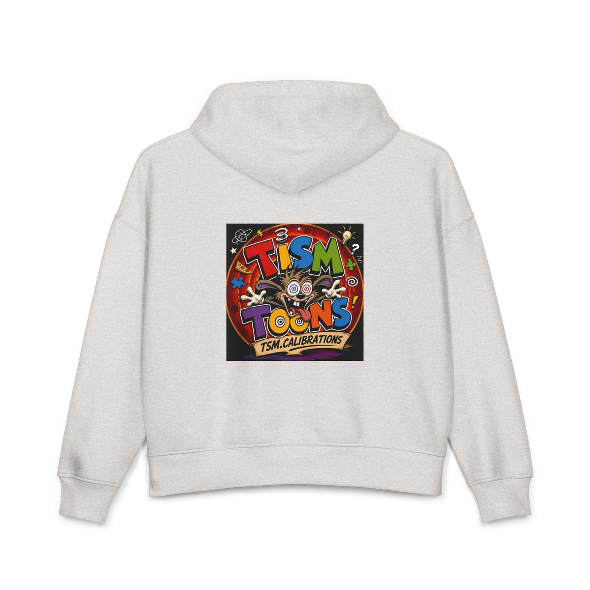 Nora Hoodie — 'TSM Calibrations' Cartoon Back Graphic Women's Organic Hoodie