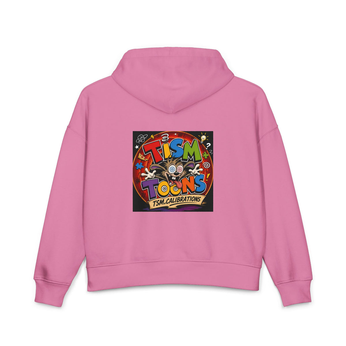 Nora Hoodie — 'TSM Calibrations' Cartoon Back Graphic Women's Organic Hoodie
