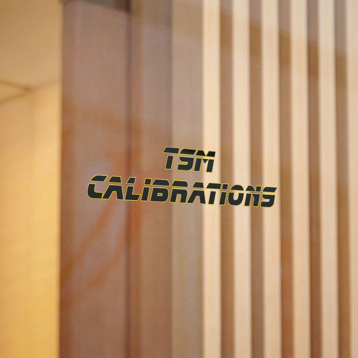 TSM Calibrations Die-Cut Sticker — Bold Industrial Logo Decal