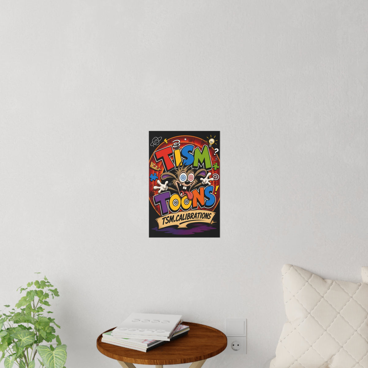 Tism' Toons Wall Decal — Colorful TSM.Calibrations Kids Room Poster Sticker