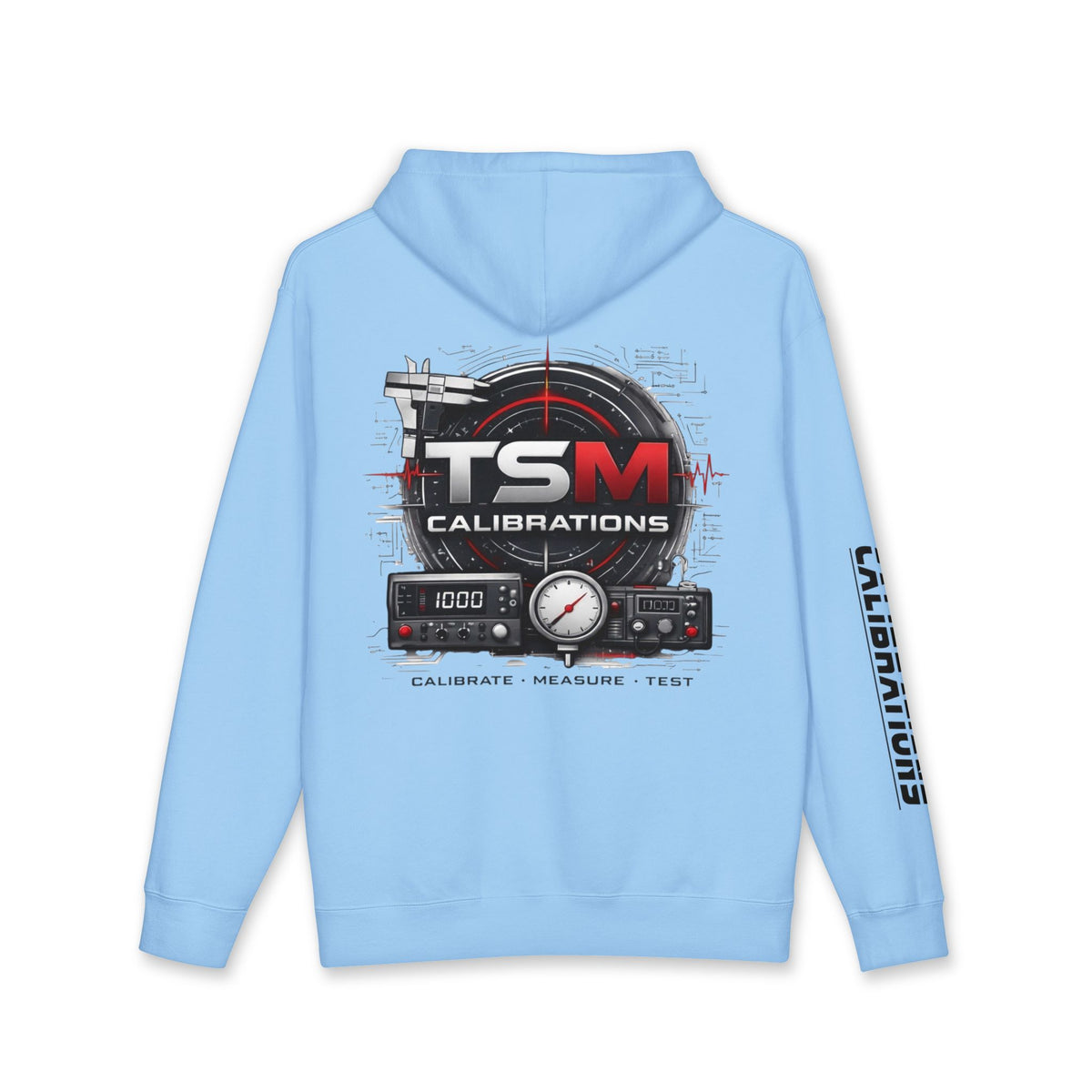 TSM Calibrations Hoodie — Technical Instrument Calibration Hooded Sweatshirt
