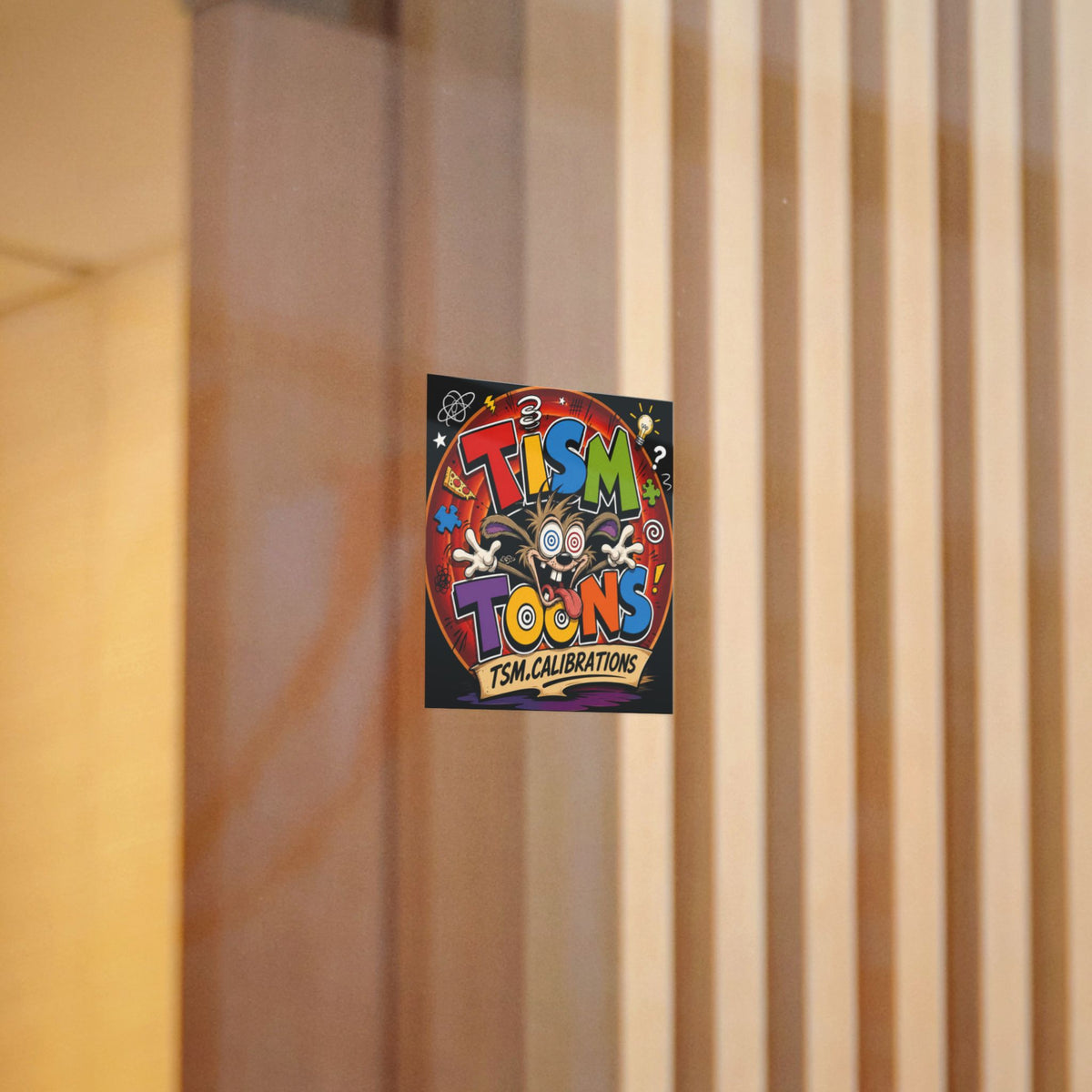 Tism Toond Die-Cut Sticker — "TISM Toons" Colorful Decal