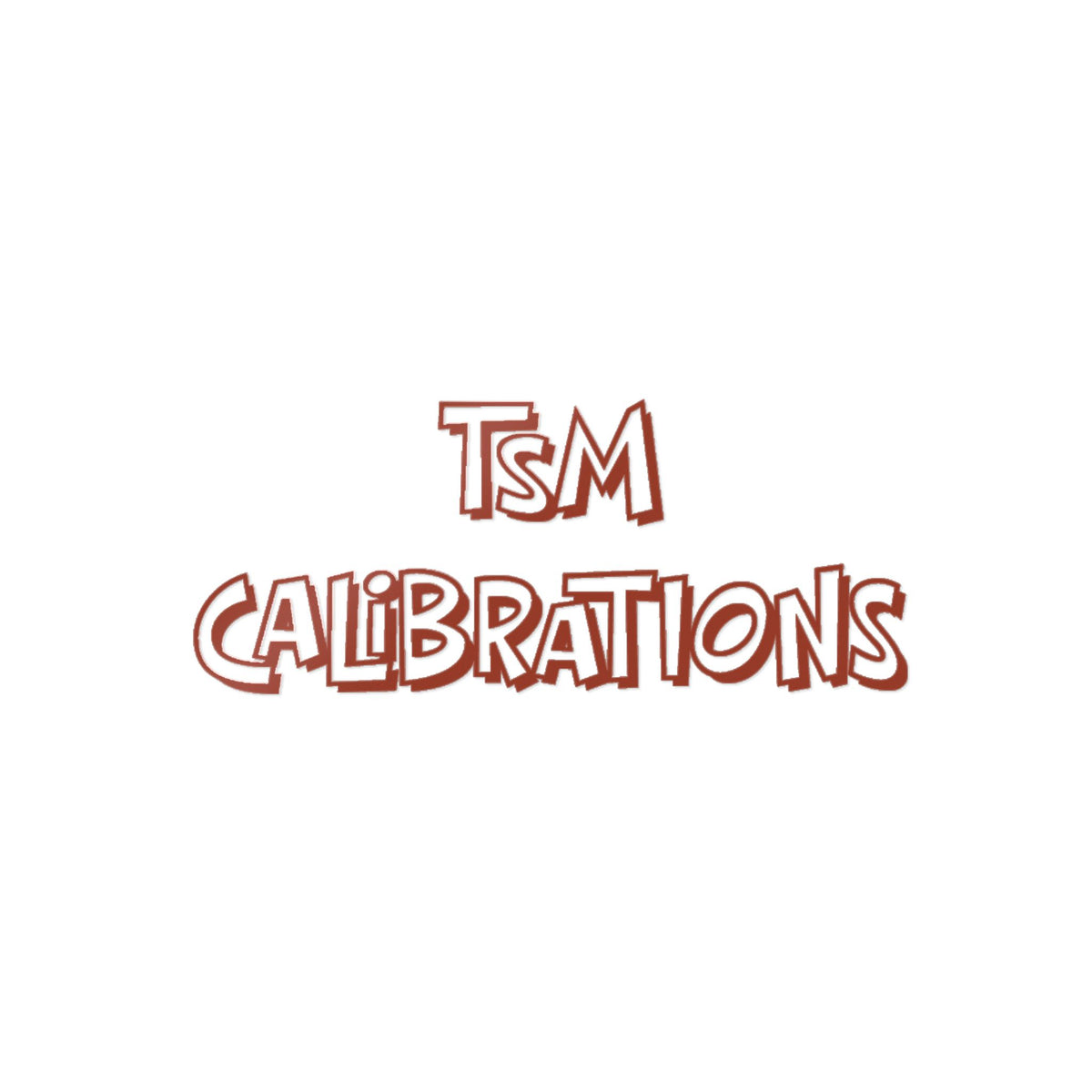TSM Calibrations Die-Cut Sticker — Bold Industrial Logo Decal