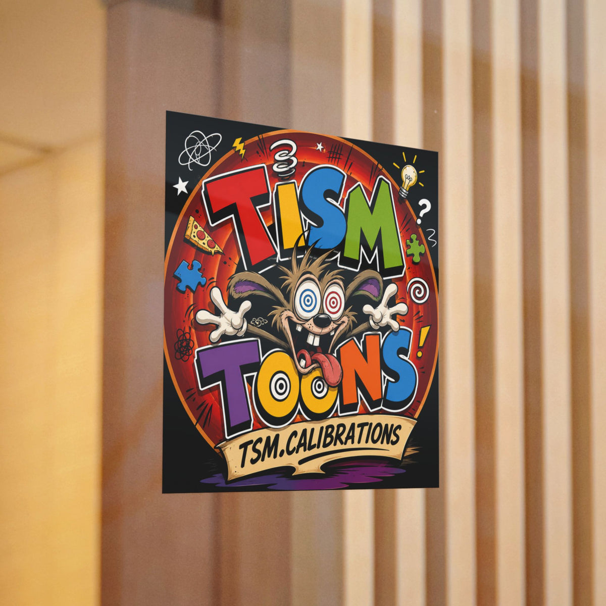 Tism Toond Die-Cut Sticker — "TISM Toons" Colorful Decal