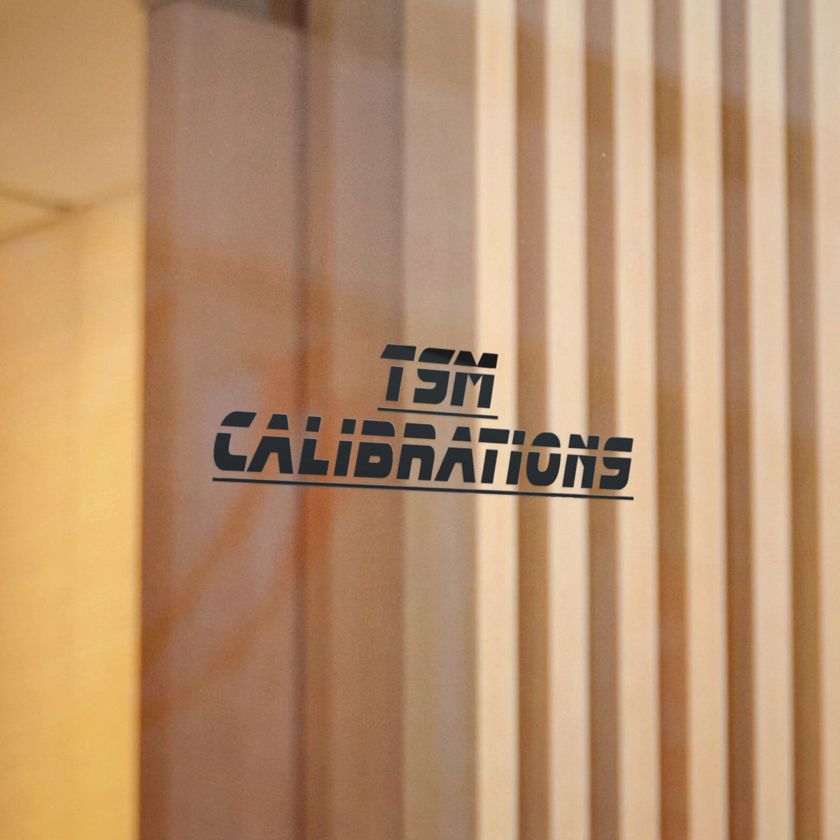 TSM Calibrations Die-Cut Sticker — Bold Industrial Logo Decal