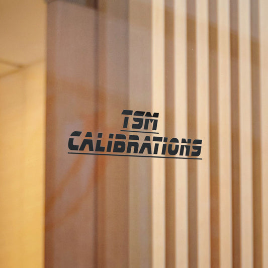 TSM Calibrations Die-Cut Sticker — Bold Industrial Logo Decal