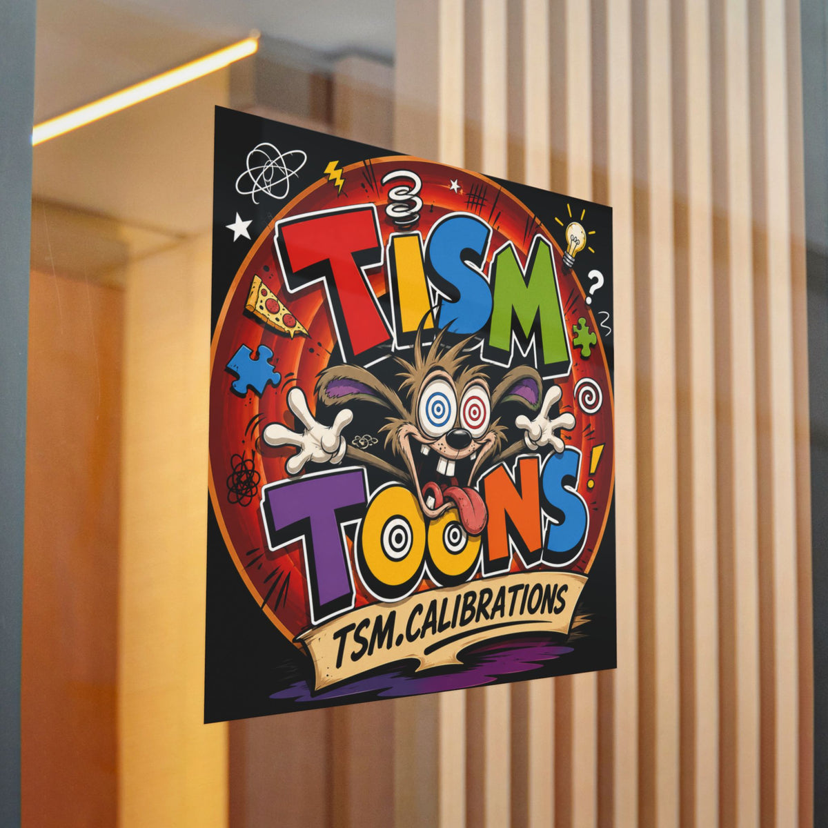 Tism Toond Die-Cut Sticker — "TISM Toons" Colorful Decal