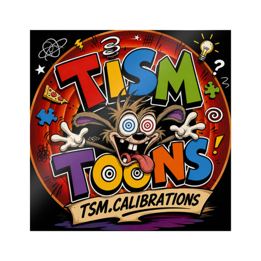 Tism Toond Die-Cut Sticker — "TISM Toons" Colorful Decal