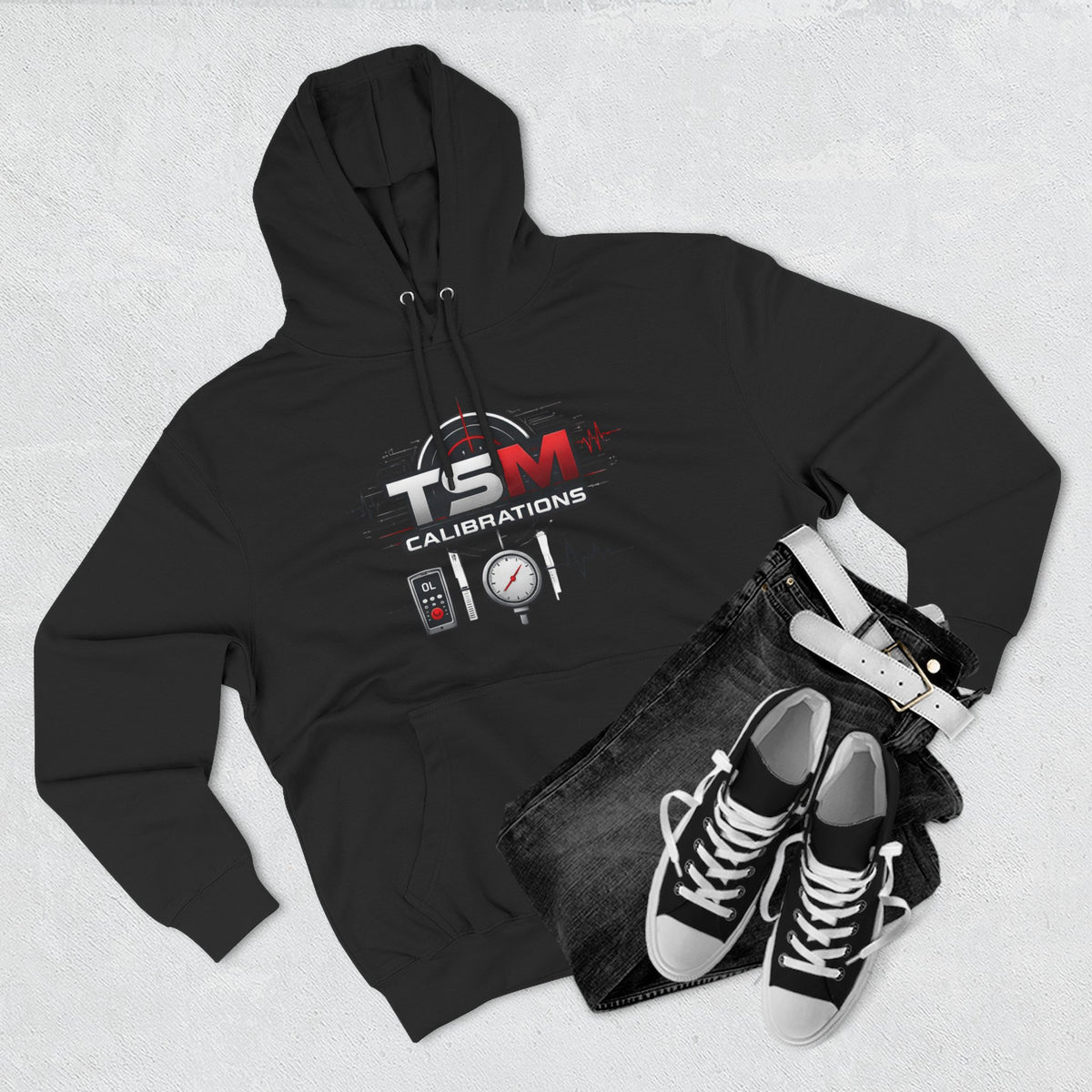 TSM Calibrated Tism Hoodie — Three-Panel Fleece