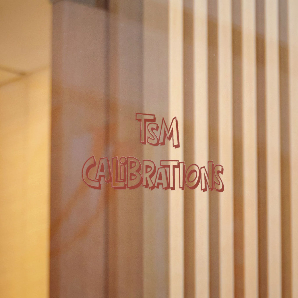 TSM Calibrations Die-Cut Sticker — Bold Industrial Logo Decal