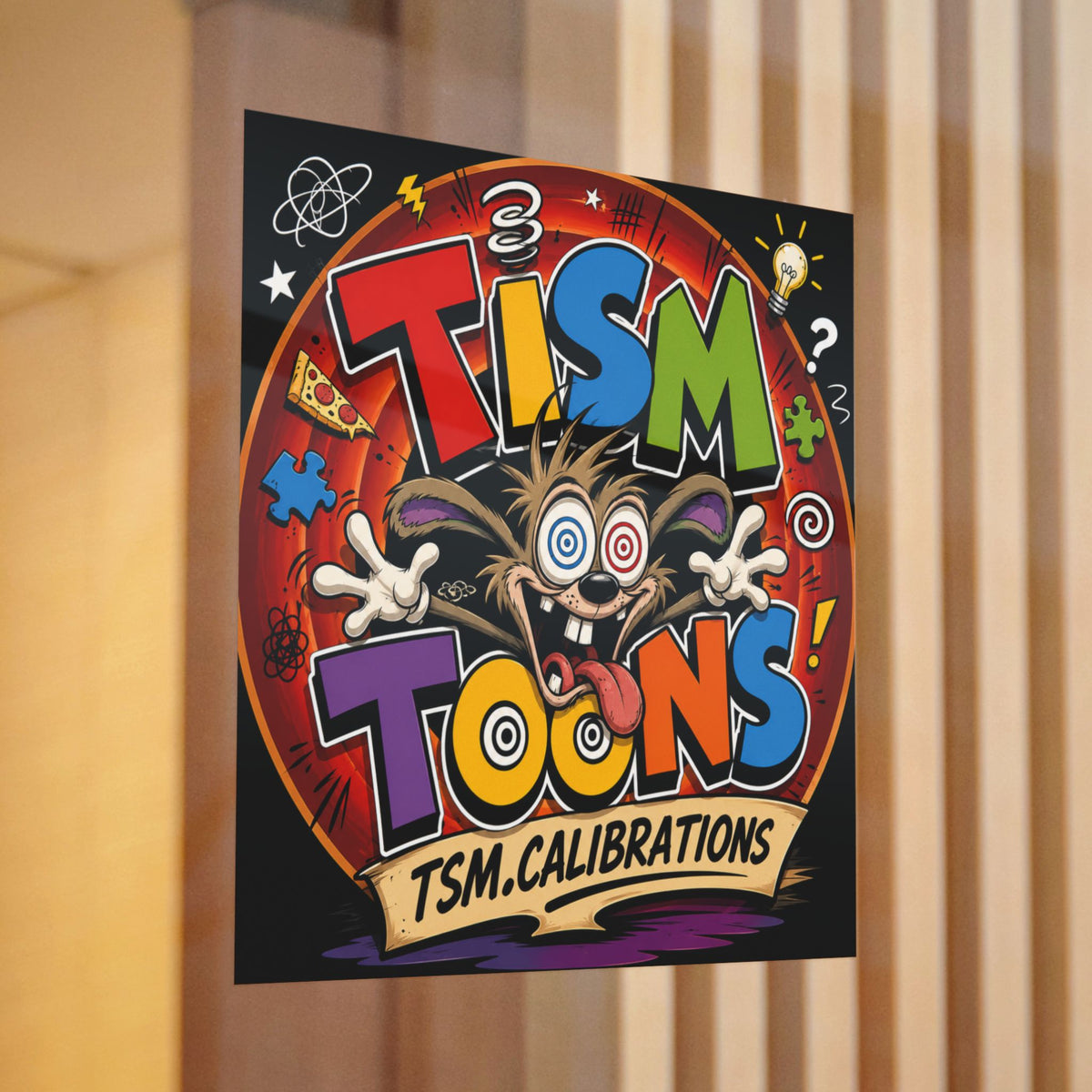 Tism Toond Die-Cut Sticker — "TISM Toons" Colorful Decal