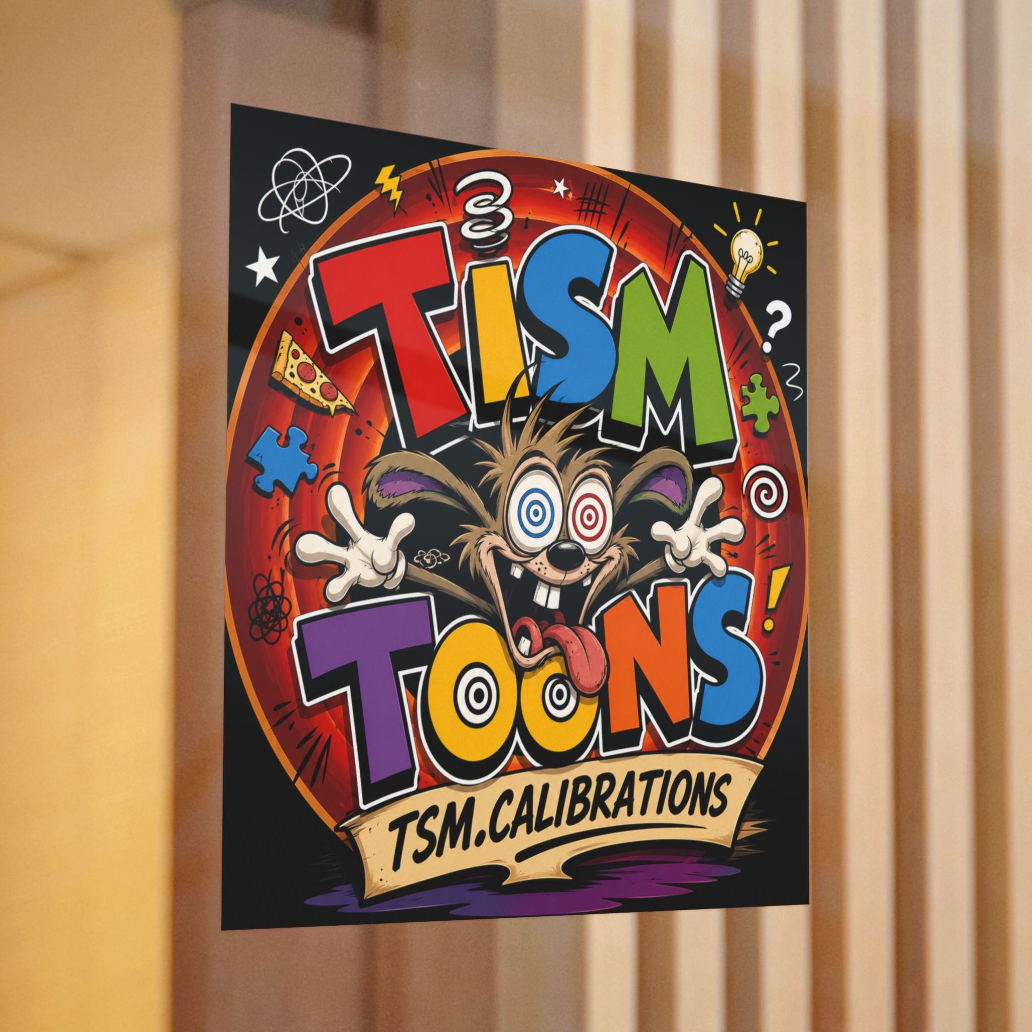 Tism Toond Die-Cut Sticker — "TISM Toons" Colorful Decal
