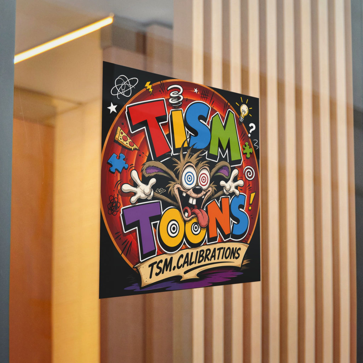 Tism Toond Die-Cut Sticker — "TISM Toons" Colorful Decal