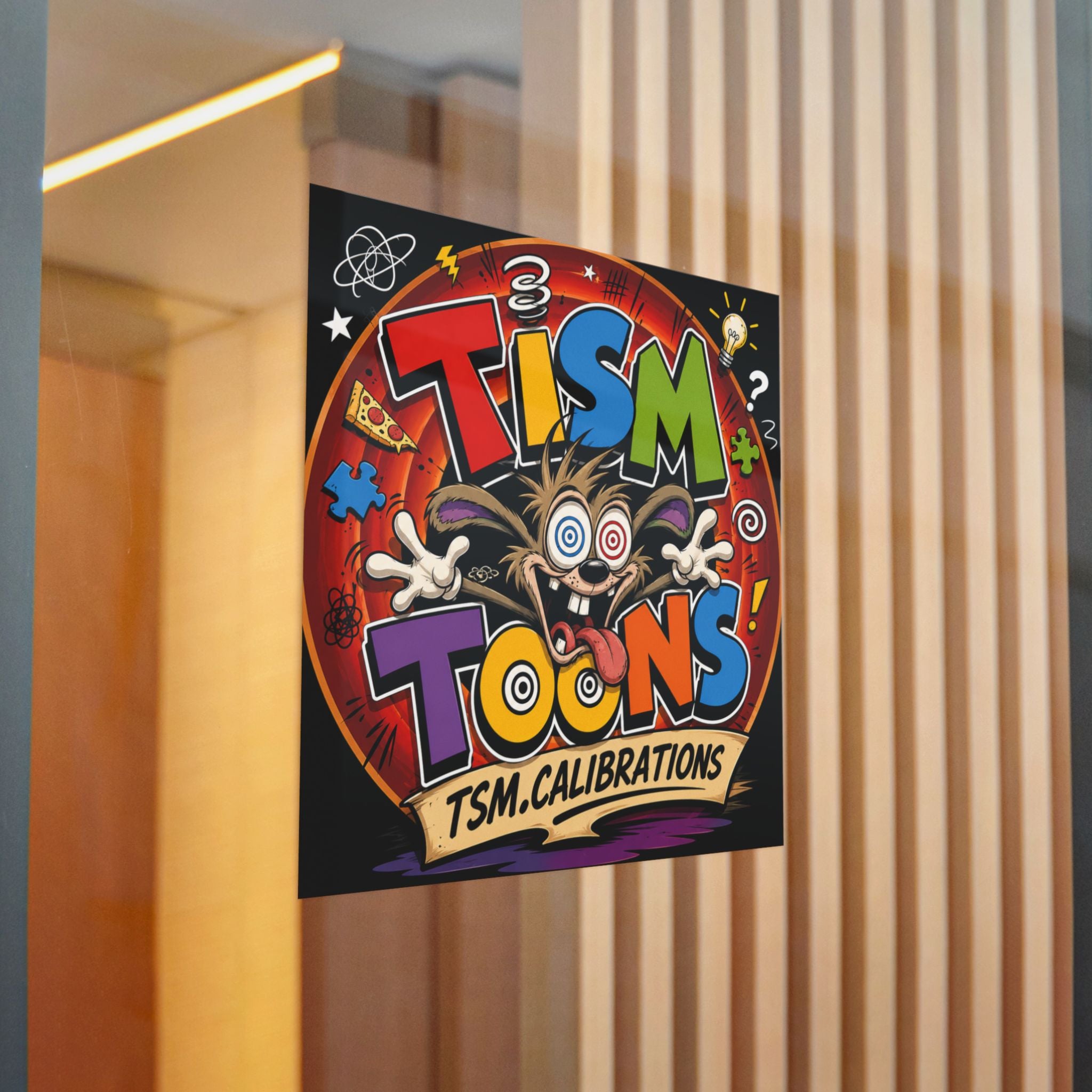 Tism Toond Die-Cut Sticker — "TISM Toons" Colorful Decal