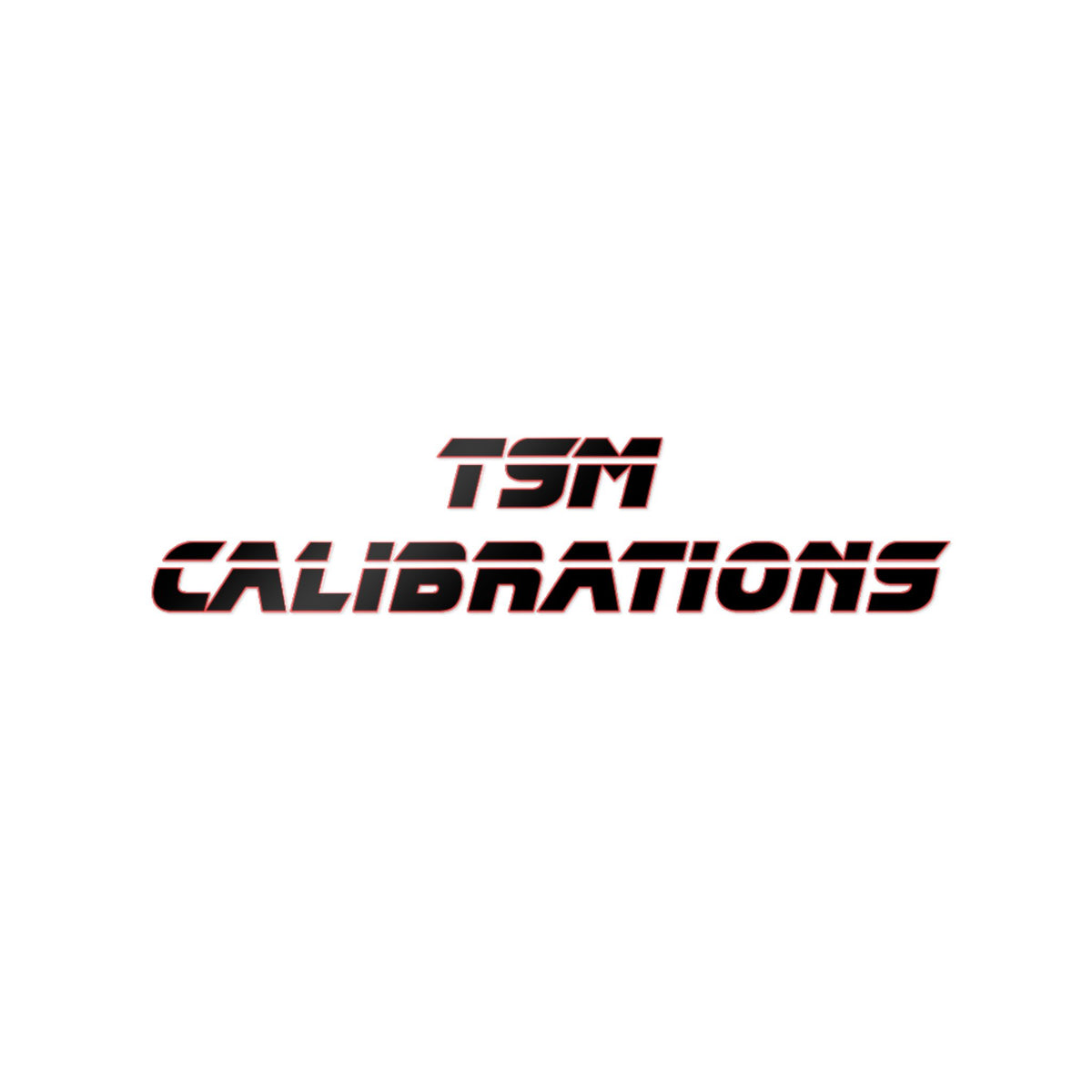 TSM Calibrations Die-Cut Sticker — Bold Industrial Logo Decal