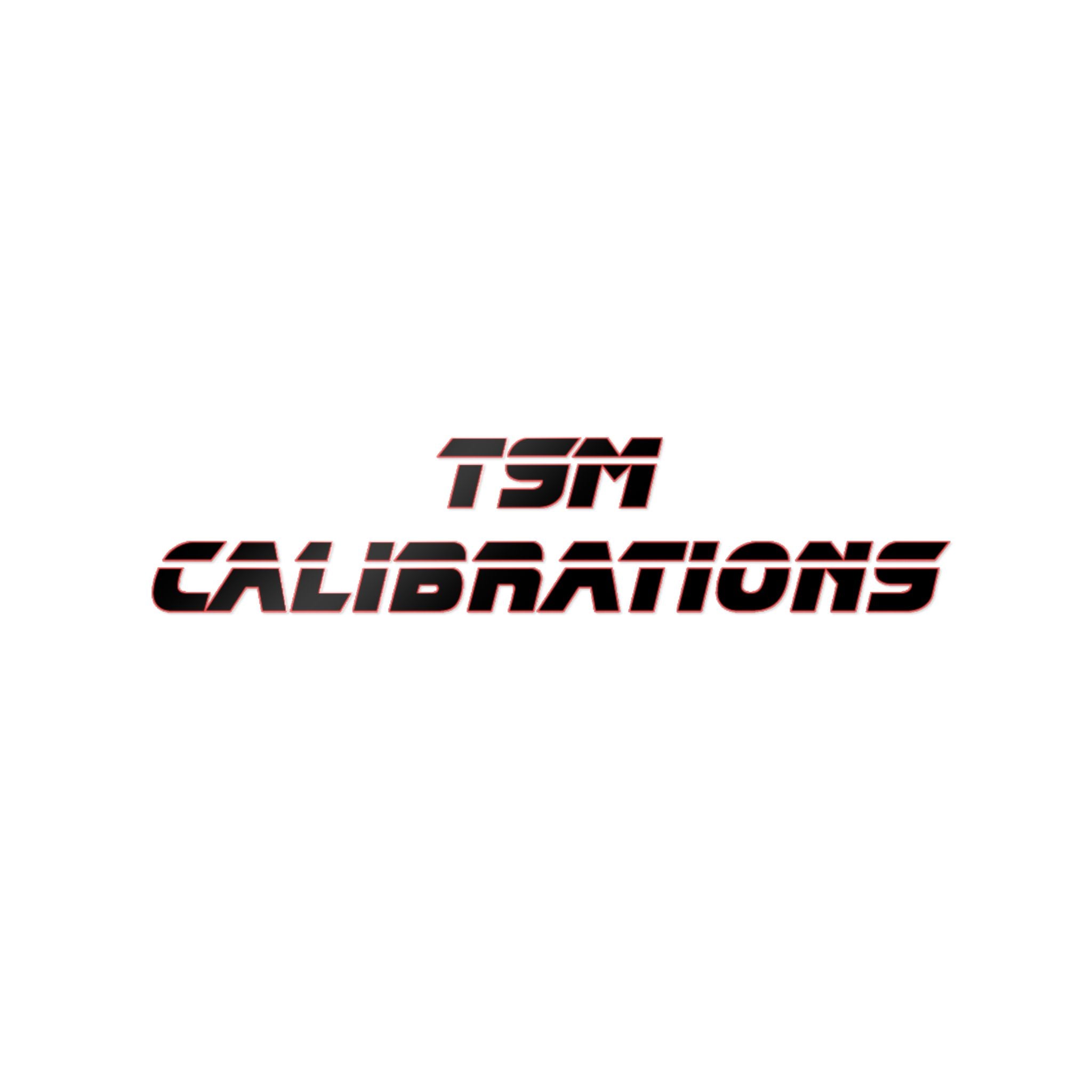 TSM Calibrations Die-Cut Sticker — Bold Industrial Logo Decal