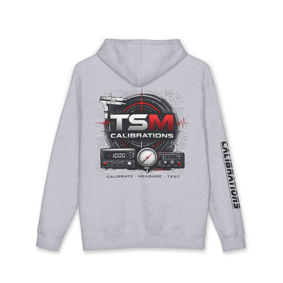 TSM Calibrations Hoodie — Technical Instrument Calibration Hooded Sweatshirt