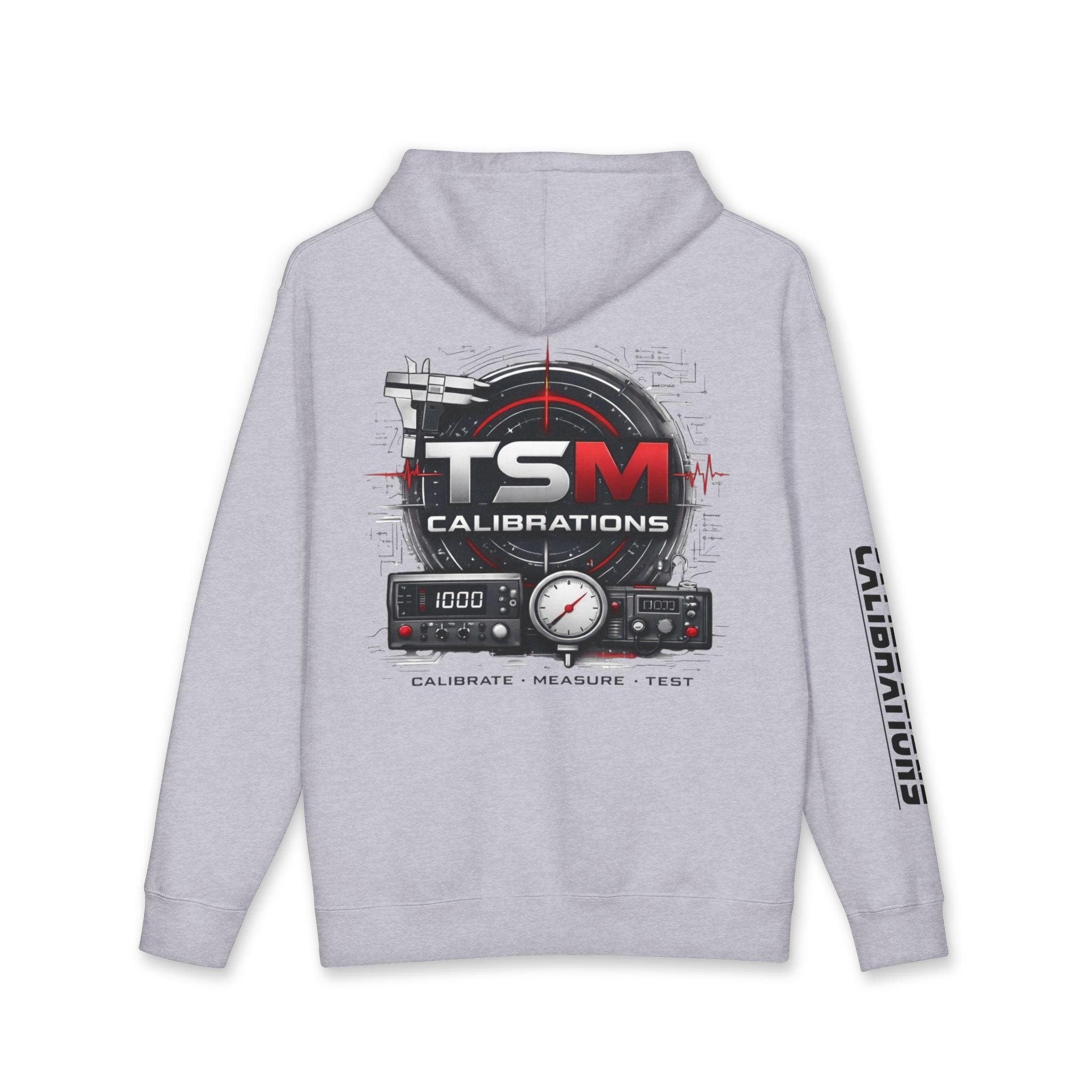 TSM Calibrations Hoodie — Technical Instrument Calibration Hooded Sweatshirt