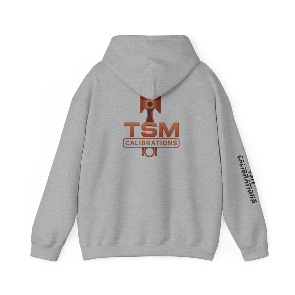 TSM Calibrations Logo Hoodie — Branded Technical Workshop Sweatshirt