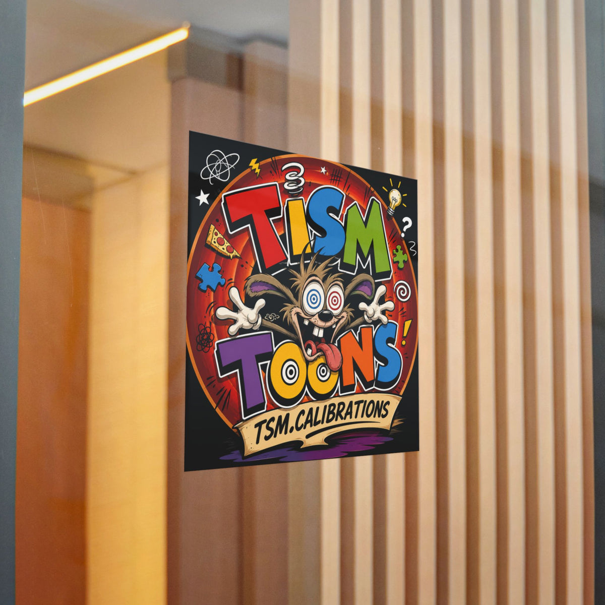 Tism Toond Die-Cut Sticker — "TISM Toons" Colorful Decal
