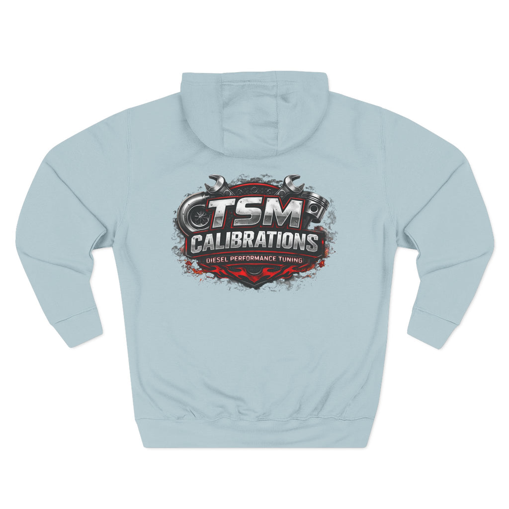 TSM Calibrations Fleece Hoodie — Three-Panel Tech Pullover